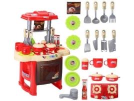 Cozinha de Brincar OHP Kit de Culinária com Utensílios (Vermelho)