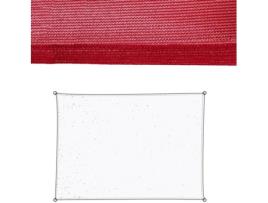 Toldo  Retangular (Vermelho - 3x4 m - Fibra)