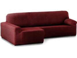 Capa Multielástica para Chaise Longue JM TEXTIL Spongy (Braço Longo - Esquerdo - Vermelho - Até 360 cm)