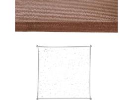 Toldo LOLAHOME Quadrado (Castanho - 3x3 m - Fibra)