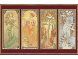 Puzzle PIATNIK Mucha The Times of the Day (Idade Mínima: 12 Anos - 1000 Peças)