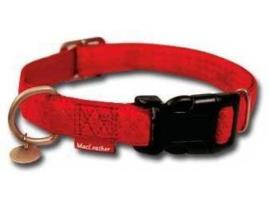 Coleira para Cães  Macleather Vermelho (M)