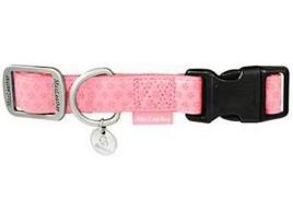 Coleira para Cães  Macleather Rosa (S)