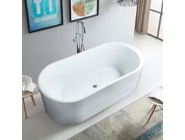 Banheira oval freestanding fibra de vidro resina acrílica Phuket