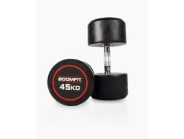 Conjunto de 2 Halteres BOOMFIT Redondos de Musculação (45 Kg)