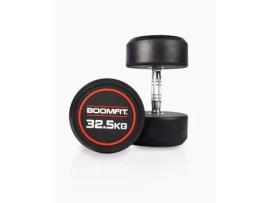 Conjunto de 2 Halteres BOOMFIT Redondos de Musculação (32,5 Kg)