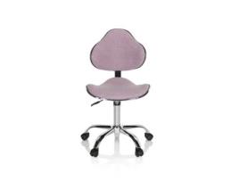 Cadeira de Escritorio HJH OFFICE para Crianças Alta Kiddy Gti-3 Tela Rosa