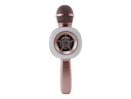 Microfone TOPK Karaoke Hsl Rosa