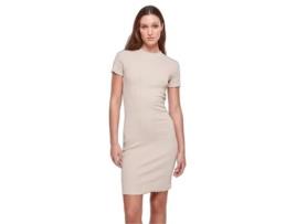 T-Shirt com Nervuras Vestido de Mulheres de Tamanho Grande Urban Classics (Tam: 3XL)