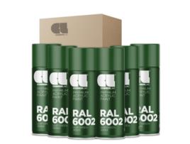 6 X Spray Acrílico Premium Brilhante Ral Cosmos Lac 400 Ml (Ral 6002 Verde Folha)