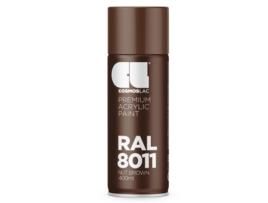 Spray Acrílico Brilhante Ral Cosmos Lac Premium 400 Ml (Ral 8011 Castanho Noz)