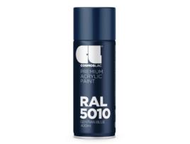 Spray Acrílico Premium Brilhante Ral Cosmos Lac 400 Ml (Ral 5010 Azul Genciana)