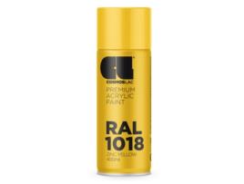Spray Acrílico Premium Brilhante Ral Cosmos Lac 400 Ml (Ral 1018 Amarelo Zinco)