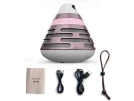 Coluna Bluetooth WELUOT BS06 (Rosa   - 5W - Autonomia: até 6 h)