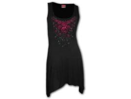 Vestido Blood Rose  SPIRAL (3XL - Viscose - Preto)