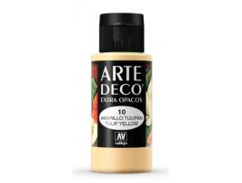 Tinta Acrílica Arte Deco Vallejo 60 Ml (Amarelo Tulipa 10)