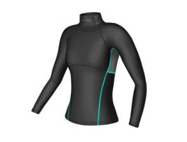 Camisola Feminina de Manga Comprida com Gola Alta Shock Doctor Ultra Comp (Tam: L)