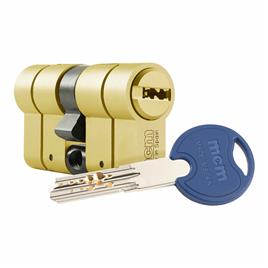 Cilindro de segurança MCM SCX+DE 30-40 Antibumping Dupla embraiagem Aço Latão