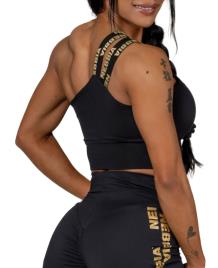 Soutien Nebbia NEBBIA Women s High Support Sports Bra INTENSE Asymmetric Gold