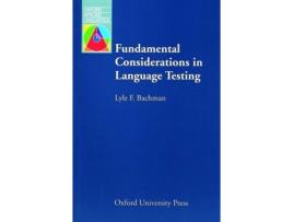 Livro Oxford Applied Linguistics: Fundamental Considerations In Language Testing de Lyle Bachman