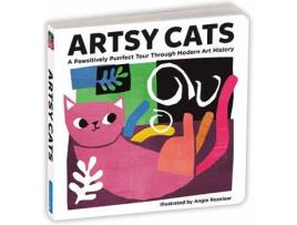 Livro Artsy Cats Board Book de Mudpuppy