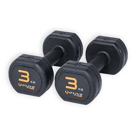 Olive Rubber Dumbbell 2 Units  3 Kg
