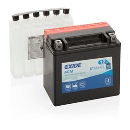 Exide Etx14-bs Sealed Agm Battery