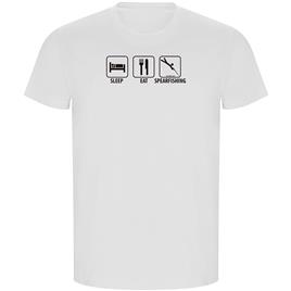 Kruskis Sleep Eat And Sperfishing Eco Short Sleeve T-shirt  XL Homem