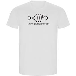 Kruskis Simply Diving Addicted Eco Short Sleeve T-shirt  XL Homem