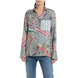 Replay W2121 .000.74056 Long Sleeve Blouse  XS Mulher