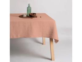 Toalha de Mesa BELUM impermeável resistente a manchas Linho 100% Dustypink (300x150 cm)