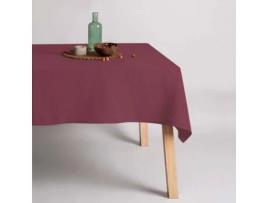 Toalha de Mesa BELUM impermeável resistente a manchas Linho 100% Burdeos (100x130 cm)