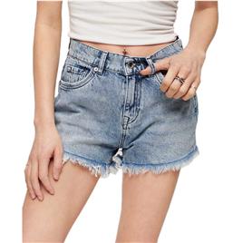 Superdry Studios High Rise Denim Shorts  30 Mulher