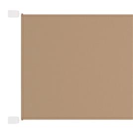 vidaXL Toldo vertical 180x800 cm tecido oxford cinza-acastanhado
