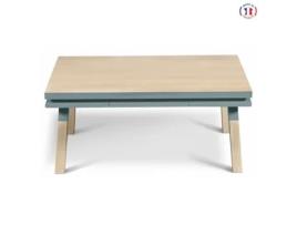 Mesa de Centro Retangular MON PETIT MEUBLE FRANÇAIS com 1 Gaveta (Branco Balisson - Madeira - 100 x 45 x 60 cm)