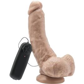 CAIA NA REAL - DILDO 20,5 CM COM BOLAS VIBRADOR SKIN