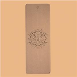 TAPETE DE YOGA EM CORTIÇA MANDALA ECODESIGN 4 MM