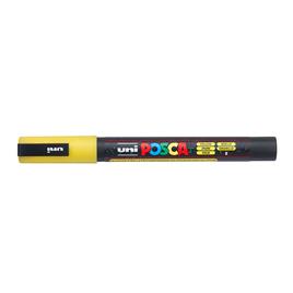 POSCA Marcador PC-3M, Ponta Redonda Fina 0,9 a 1,3 mm, Amarelo