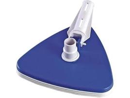 Limpador de Piscinas Triangular SIQUA com Fixação Por Porca Borboleta e com Escova de Nylon na Base Seu Formato Triangular Facilita a Limpeza dos Vér