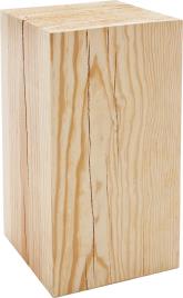 Cubo de madeira PINHO MACIÇO 23X23X43CM