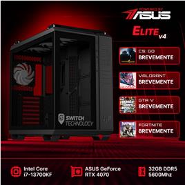 Computador Gaming Elite V4 Powered By ASUS i7-13700KF 32GB 1TB SSD RTX 4070