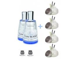 Pacote com 2 garrafas de Gin Mare + 4 frascos de coquetéis Med GLOBAL PREMIUM BRANDS