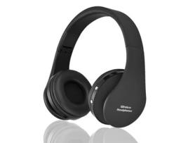 Auscultadores Bluetooth KARMADALE montado na cabeça preto Explosion Modelo 8253 com bateria grande Estéreo sem fio