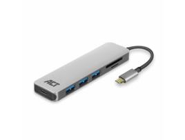 Hub ACT Ac7050 USB-C Hub 3 Port