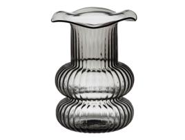 Vaso Cinzento Vidro 16,5 x 16,5 x 25 cm