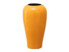 Vaso Cerâmica 18 x 18 x 32 cm Amarelo