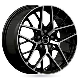 Jante de alumínio infiny tonix 8x18 5x108 et35 preto polido