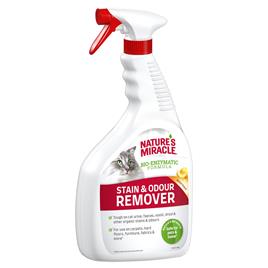 Nature's Miracle Spray removedor de manchas e odores para gatos - Pack económico: 2 x 946 ml