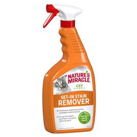 Nature's Miracle Spray removedor de manchas e odores entranhados para gatos - 709 ml