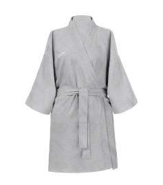 GLOV - Robe Terry Ultra Absorvente Kimono Style - Cinza